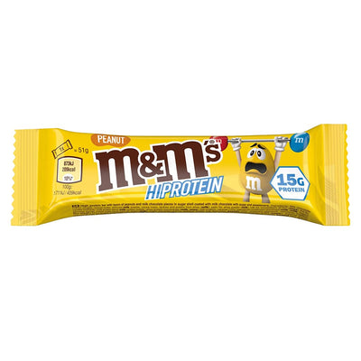 M&M´s HIPROTEIN Bar - Peanut - 51 g Riegel#geschmack_peanut