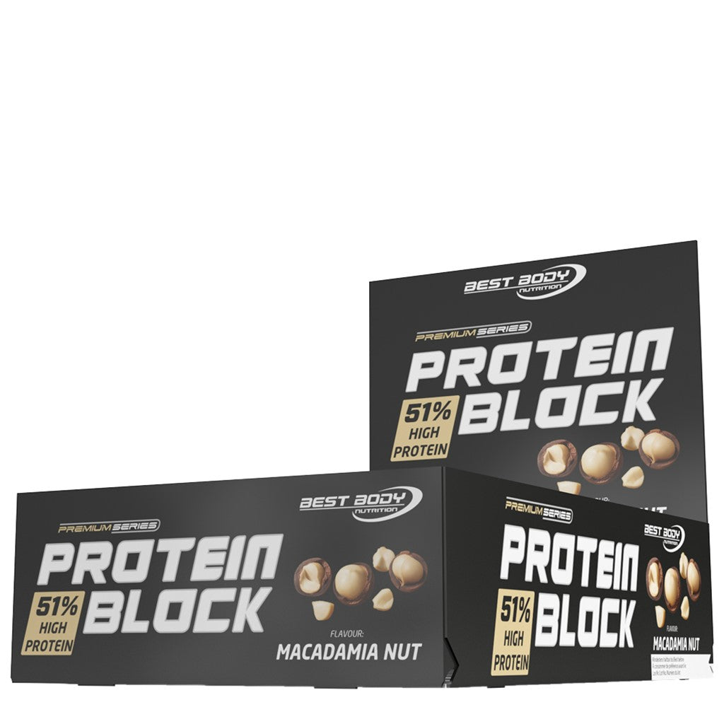 Protein Block - Macadamia Nuss - 90 g Riegel#geschmack_macadamia-nut