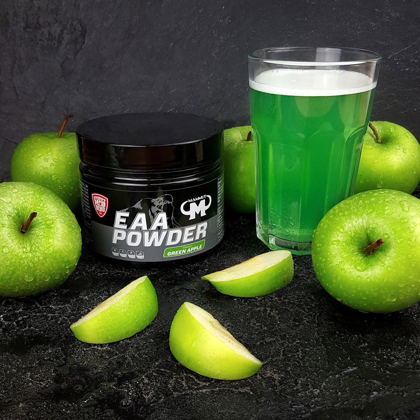 EAA Powder - Green Apple - 250 g Dose#geschmack_green-apple