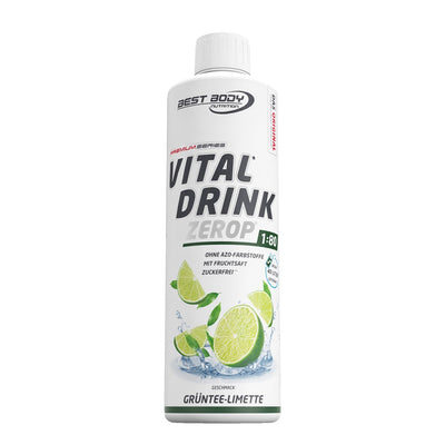 Vital Drink Zerop - Grüntee Limette - 500 ml Flasche#geschmack_gr-ntee-limette