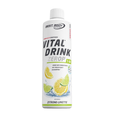 Vital Drink Zerop - Zitrone Limette - 500 ml Flasche#geschmack_zitrone-limette