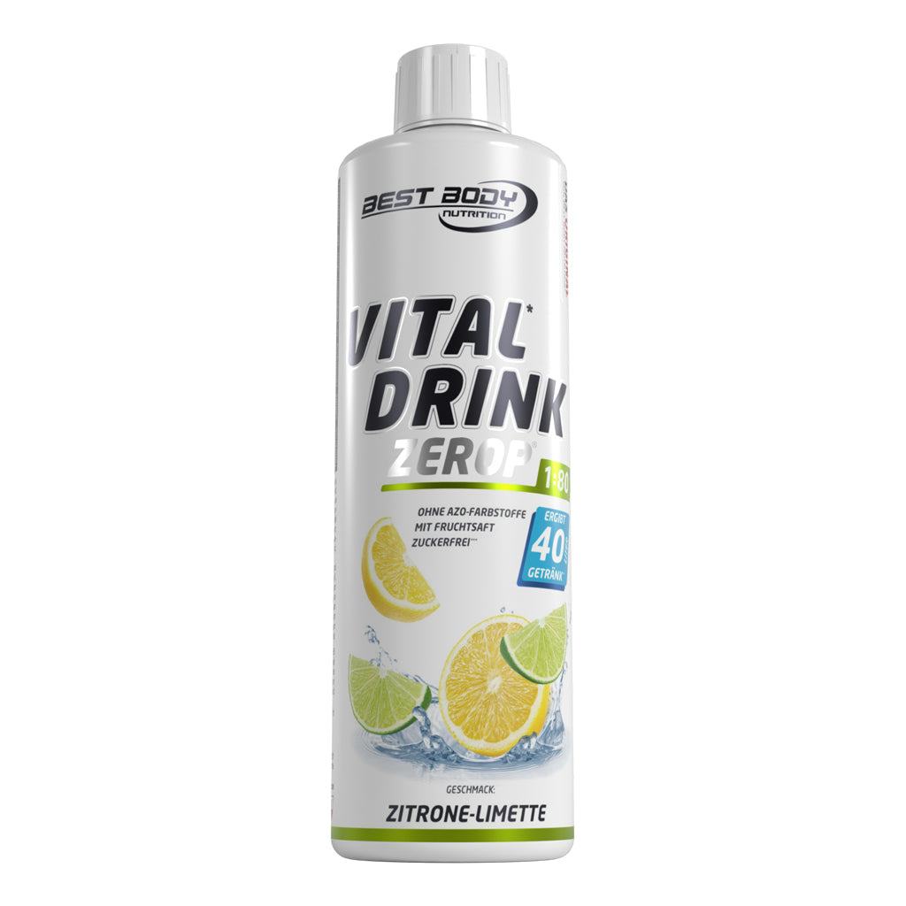 Vital Drink Zerop - Zitrone Limette - 500 ml Flasche#geschmack_zitrone-limette