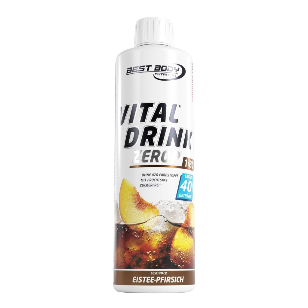 Vital Drink Zerop - Eistee Pfirsich - 500 ml Flasche#geschmack_eistee-pfirsich