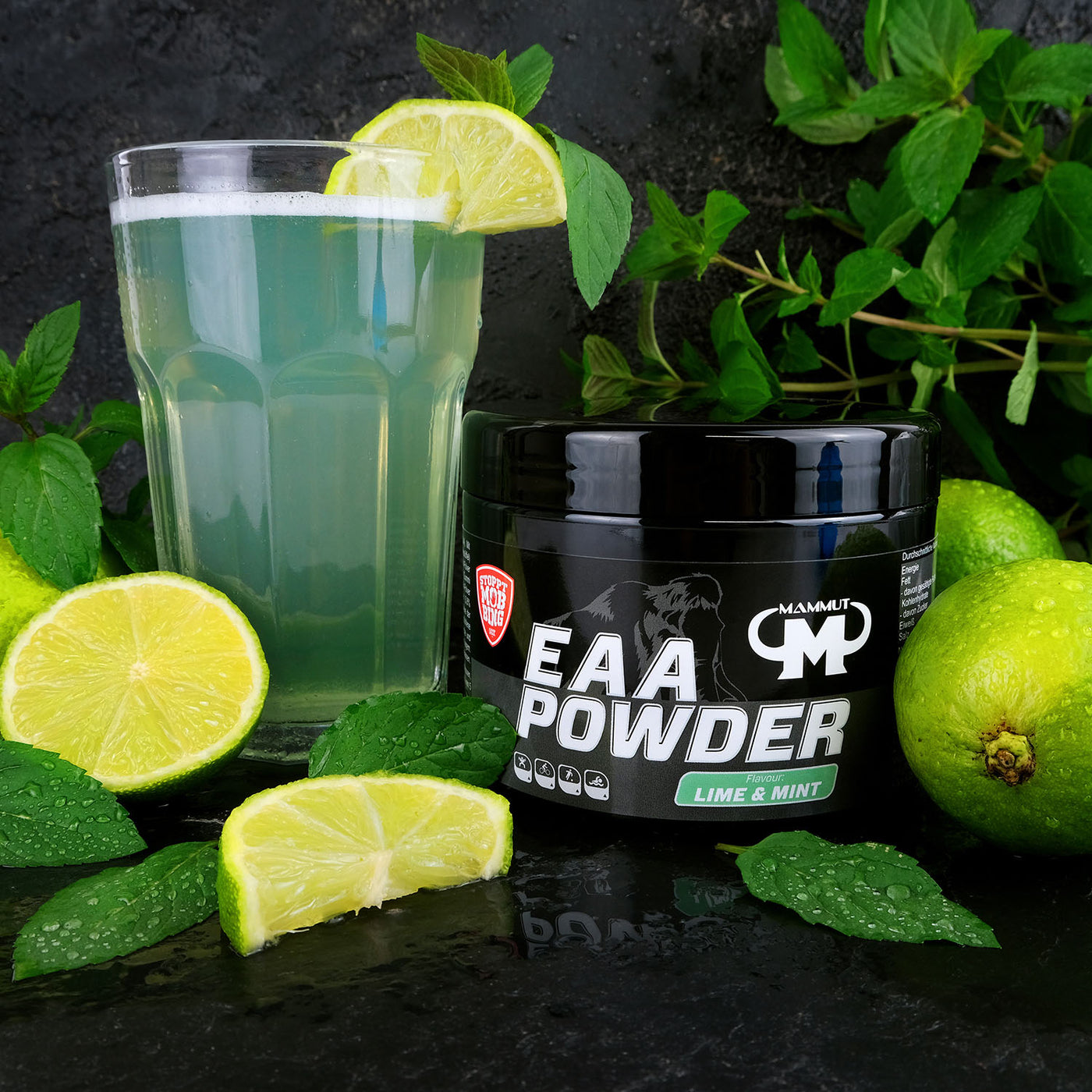 EAA Powder - Lime & Mint - 250 g Dose#geschmack_lime-mint