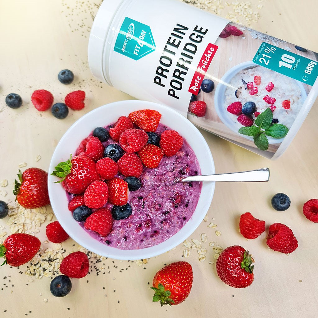Protein Porridge - Rote Früchte - 500 g Dose