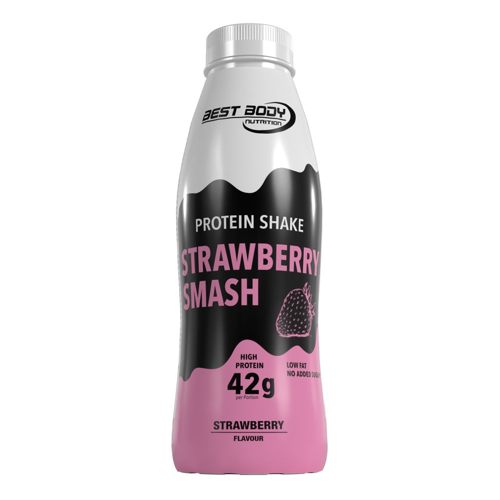 Protein Shake - RTD - Strawberry Smash - 500 ml PET Flasche#geschmack_strawberry-smash