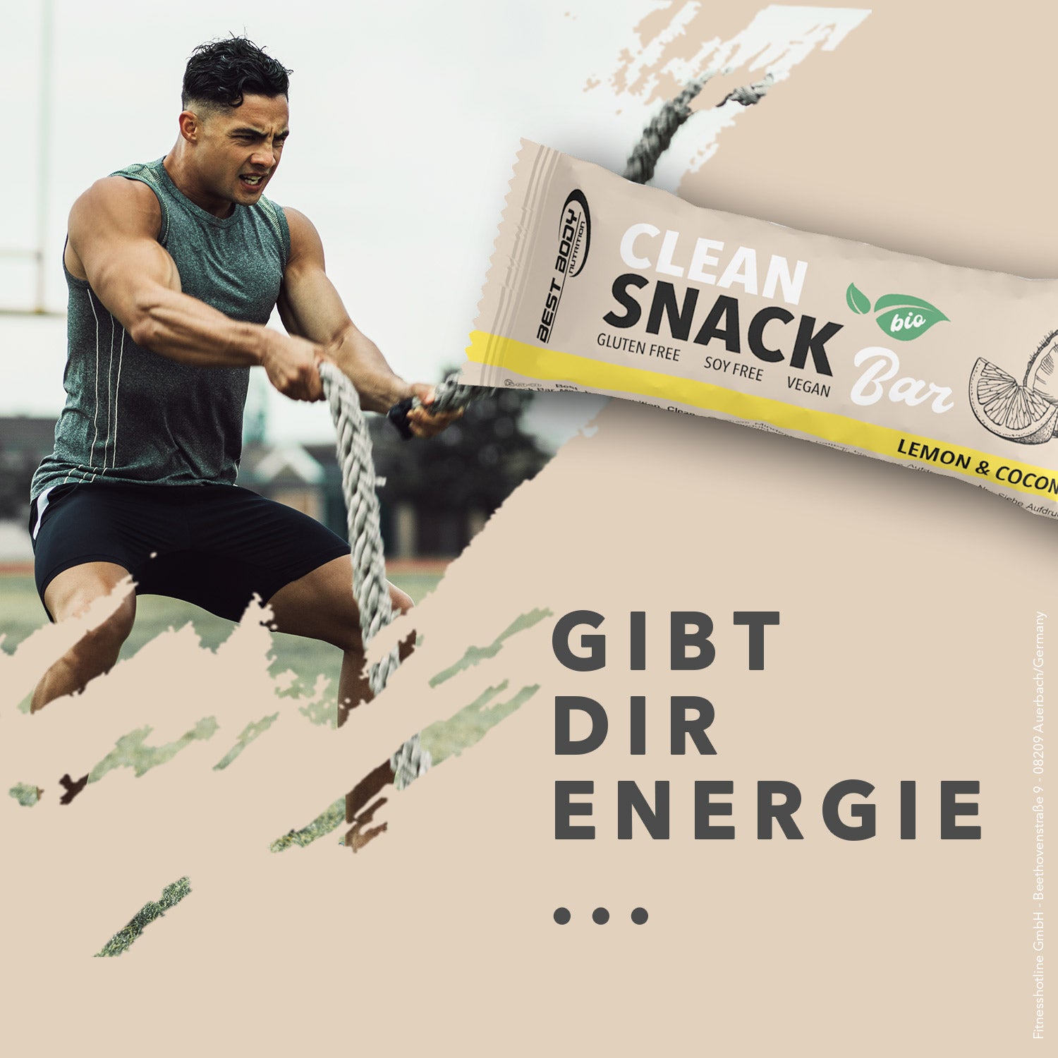 Bio Clean Snack Bar - Lemon & Coconut - 50 g Riegel#geschmack_lemon-coconut