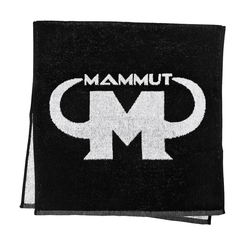 Fitness Handtuch 50 x 100 - schwarz - Design Mammut Nutrition - Stück#_