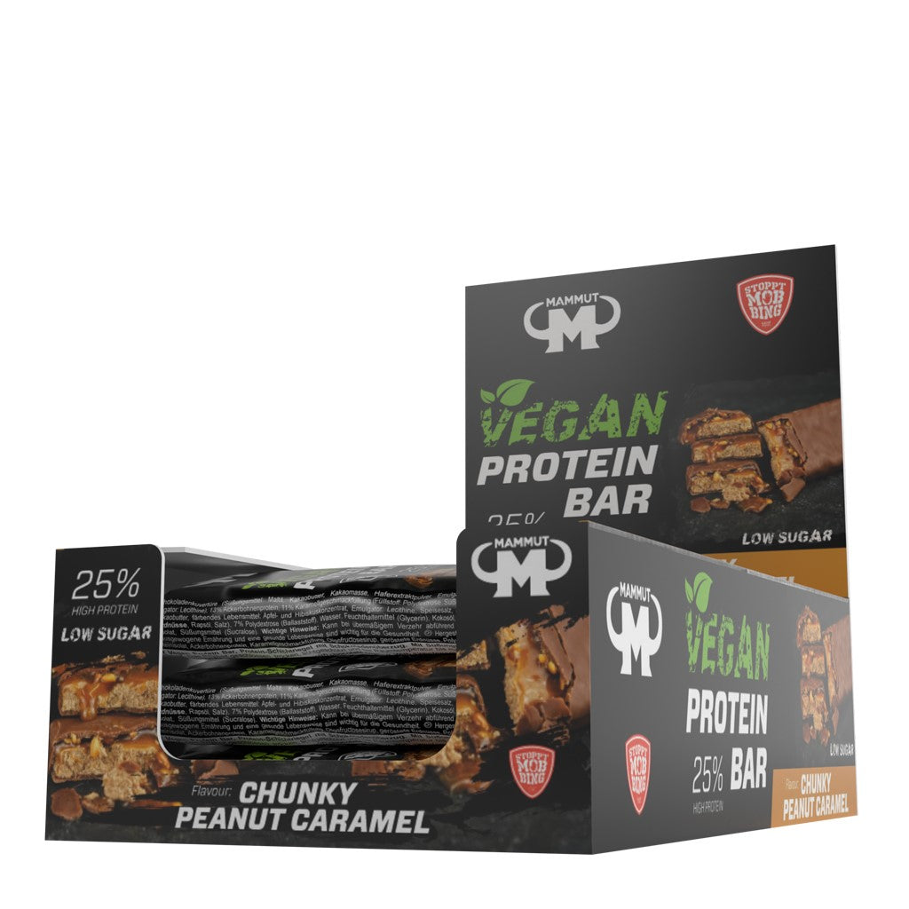 Vegan Protein Bar - Chunky Peanut Caramel - 45 g Riegel#geschmack_chunky-peanut-caramel