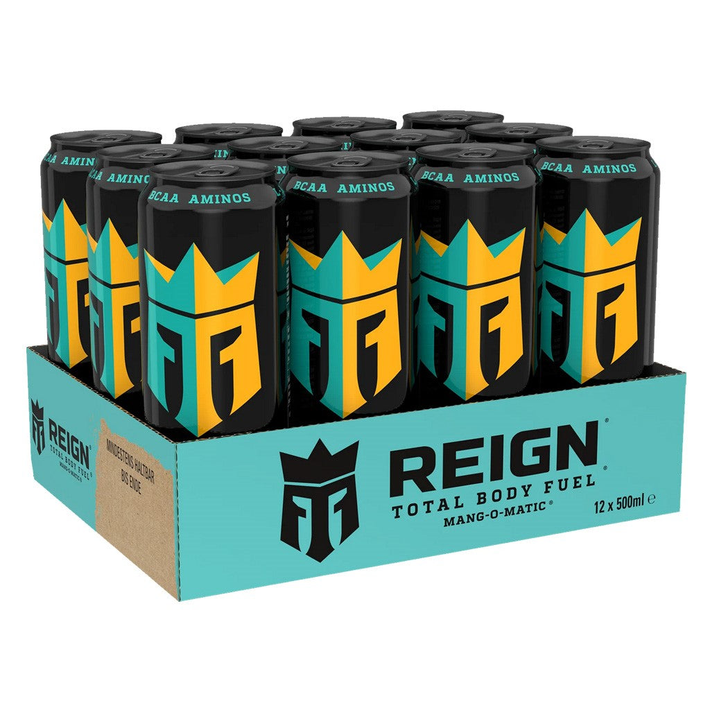 BCAA Energy Drink - REIGN - RTD - Mang-O-Matic - 500 ml Dose#geschmack_mang-o-matic