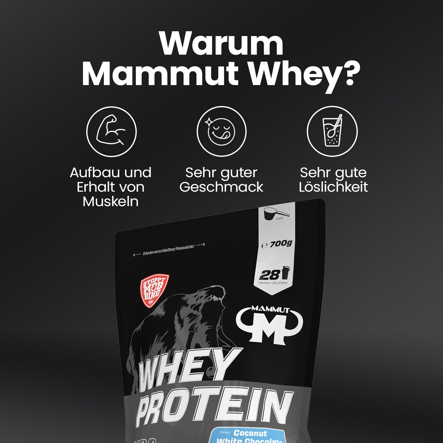 Whey Protein - Coconut White Chocolate - 700g Zipp-Beutel#geschmack_coconut-white-chocolate