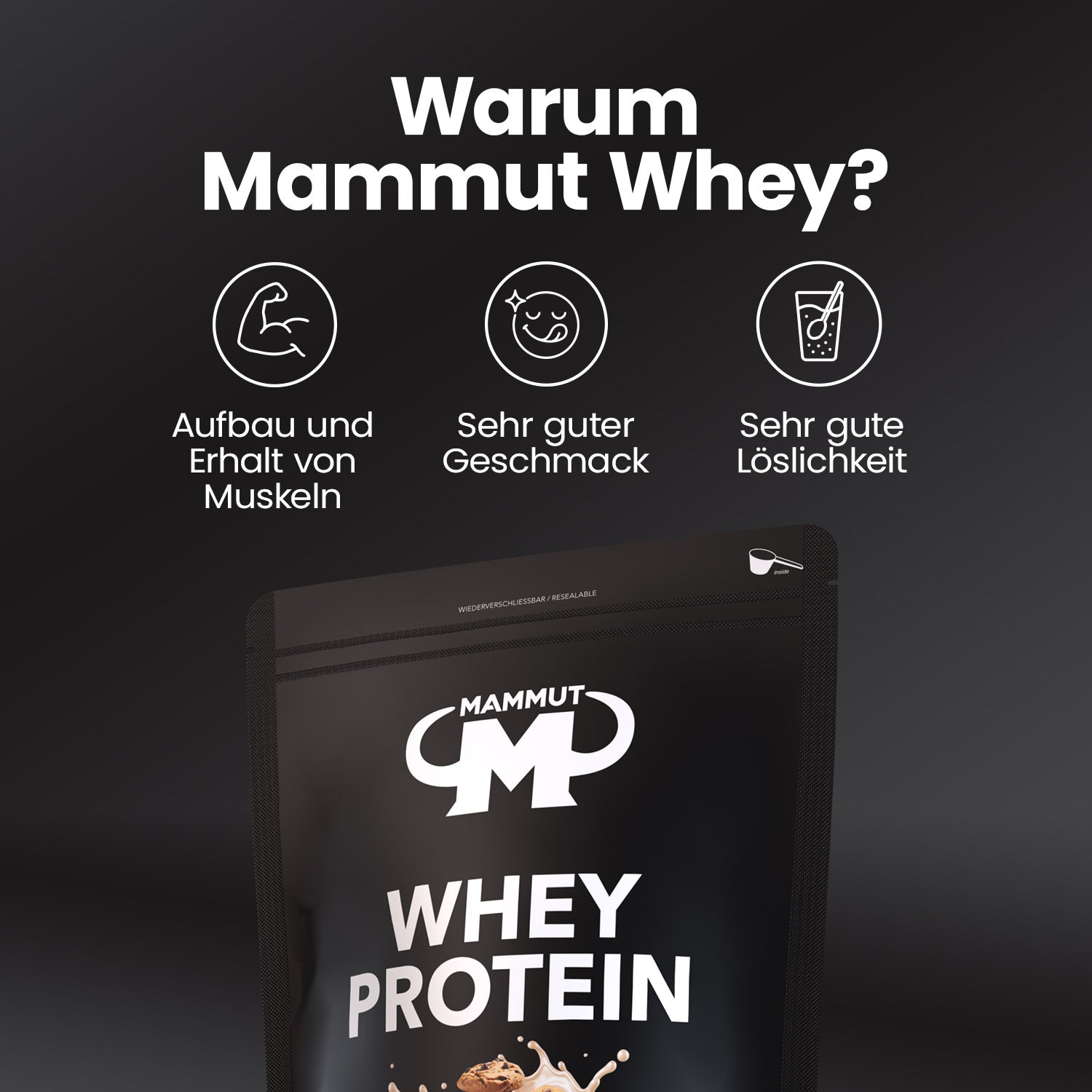 Whey Protein - Cookies - 700g Zipp-Beutel#geschmack_cookies
