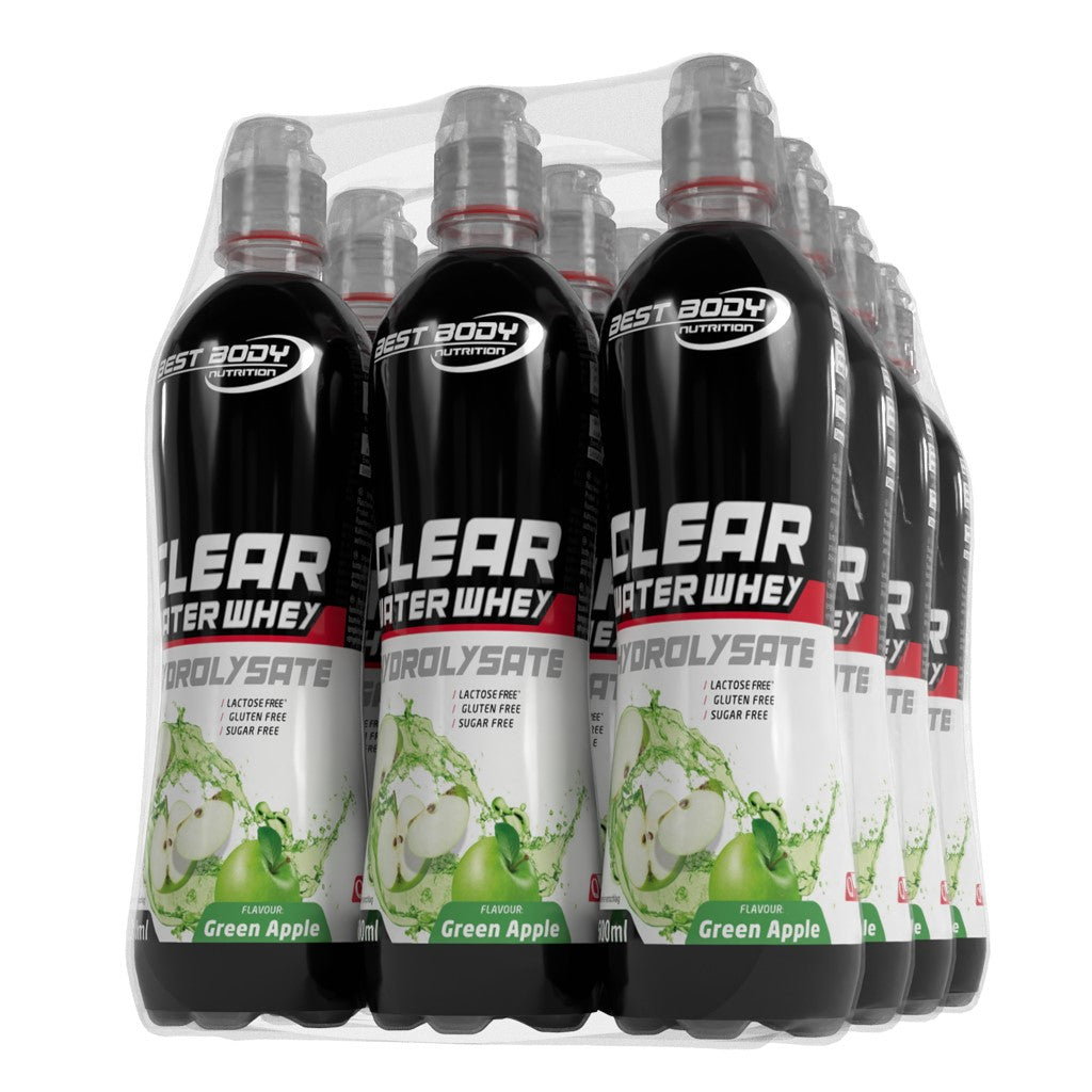 Clear Water Whey Drink - RTD - Green Apple - 500 ml PET Flasche