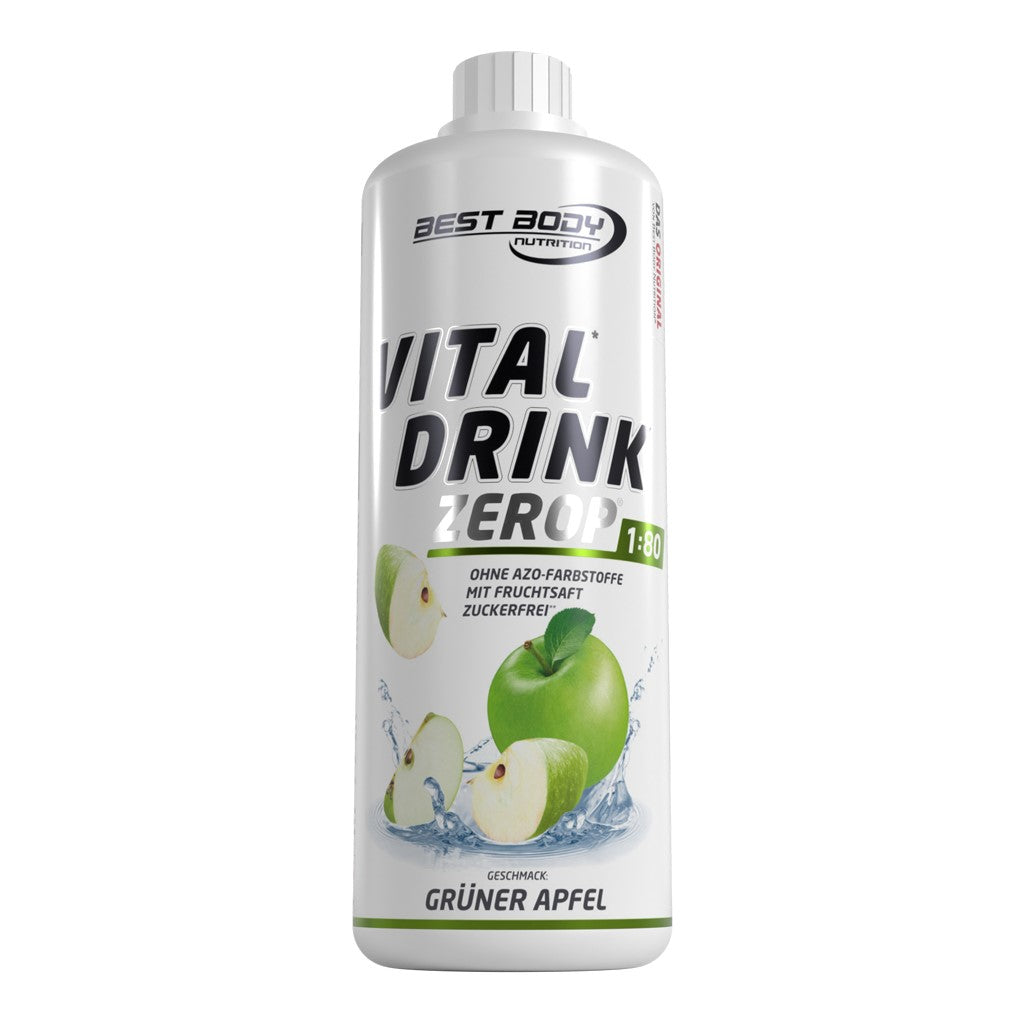 Vital Drink Zerop - Grüner Apfel - 1000 ml Flasche