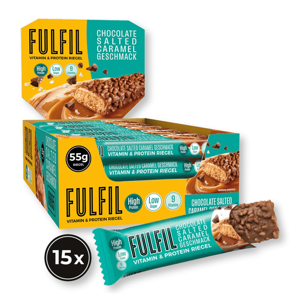 FULFIL Vitamin Protein Bar - Chocolate Salted Caramel - 55 g Riegel#geschmack_chocolate-salted-caramel