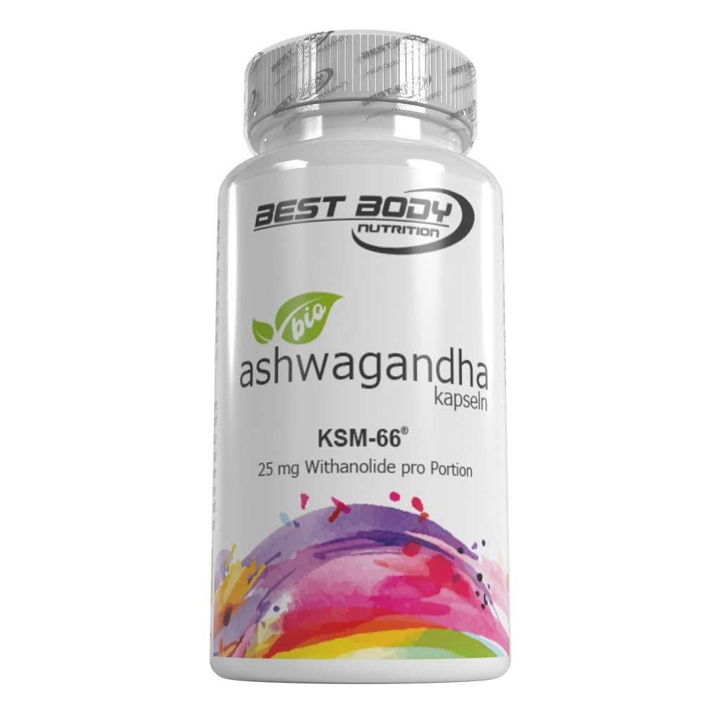 Bio Ashwagandha Kapseln - 60 Stück/Dose#_