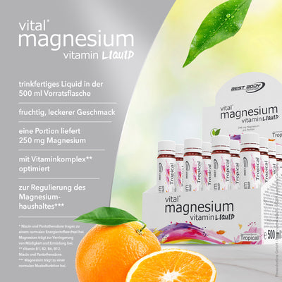 Magnesium Vitamin Ampullen - Tropical - 20 Ampullen à 25 ml#_