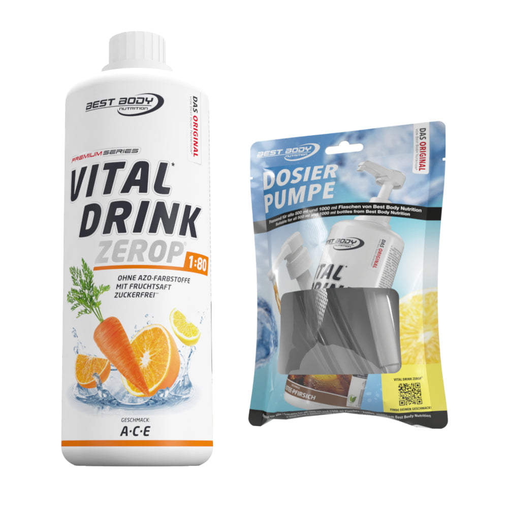 Vital Drink Zerop - ACE - 1 L + Dosierpumpe#geschmack_ace