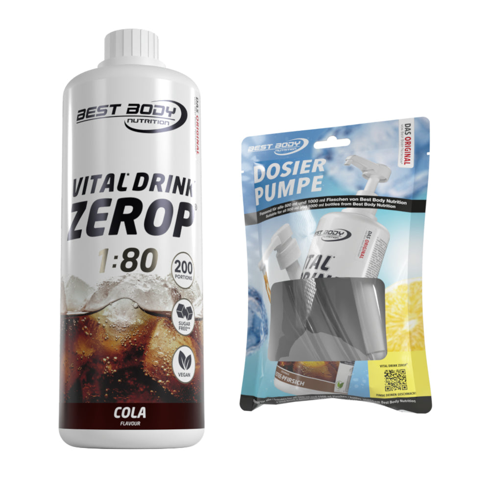 Vital Drink Zerop - Cola - 1 L + Dosierpumpe#geschmack_cola
