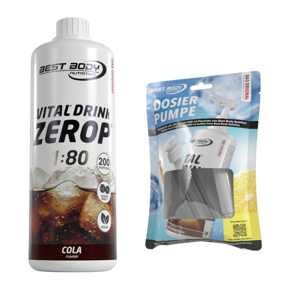 Vital Drink Zerop - Cola Orange - 1 L + Dosierpumpe#geschmack_cola-orange