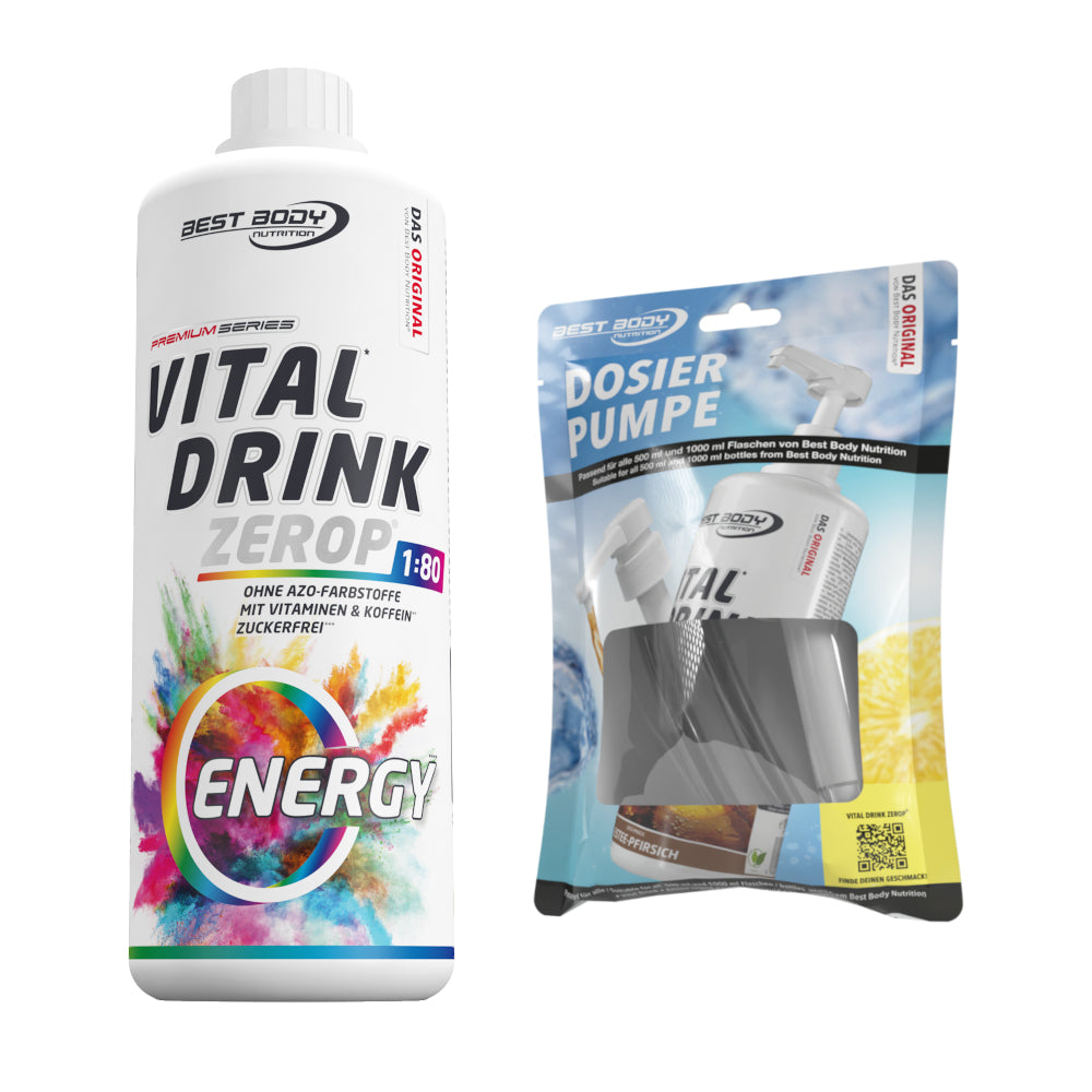 Vital Drink Zerop - Energy - 1 L + Dosierpumpe#geschmack_energy