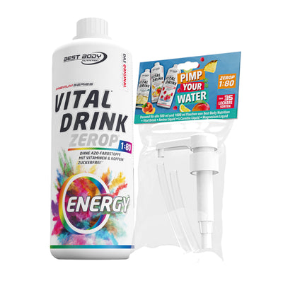 Vital Drink Zerop - Energy - 1 L + Dosierpumpe#geschmack_energy