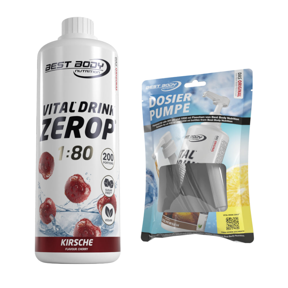 Vital Drink Zerop - Kirsche - 1 L + Dosierpumpe#geschmack_kirsche