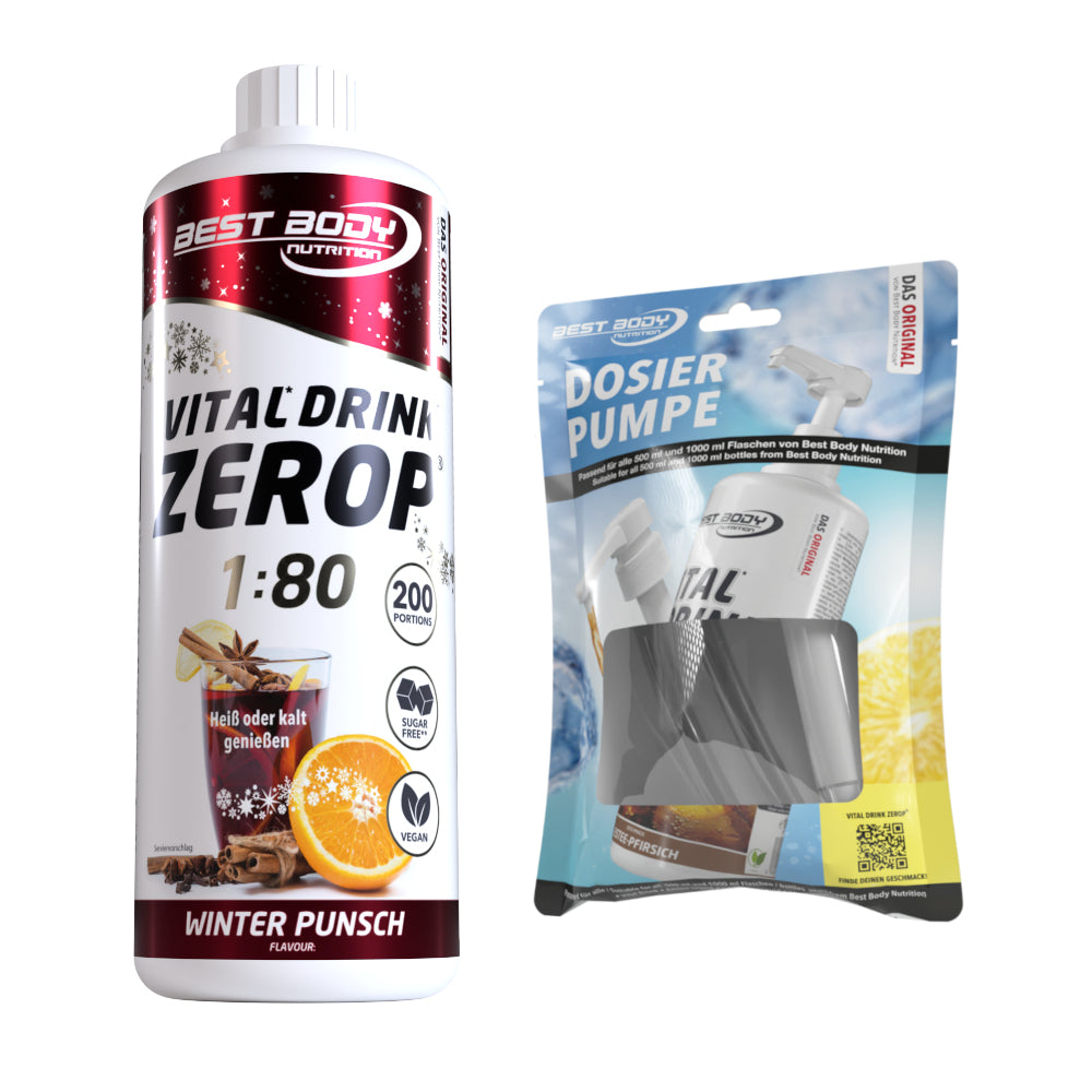 Vital Drink Zerop - Winter Punsch - 1 L + Dosierpumpe#geschmack_winter-punsch