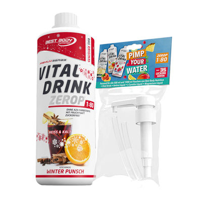 Vital Drink Zerop - Winter Punsch - 1 L + Dosierpumpe