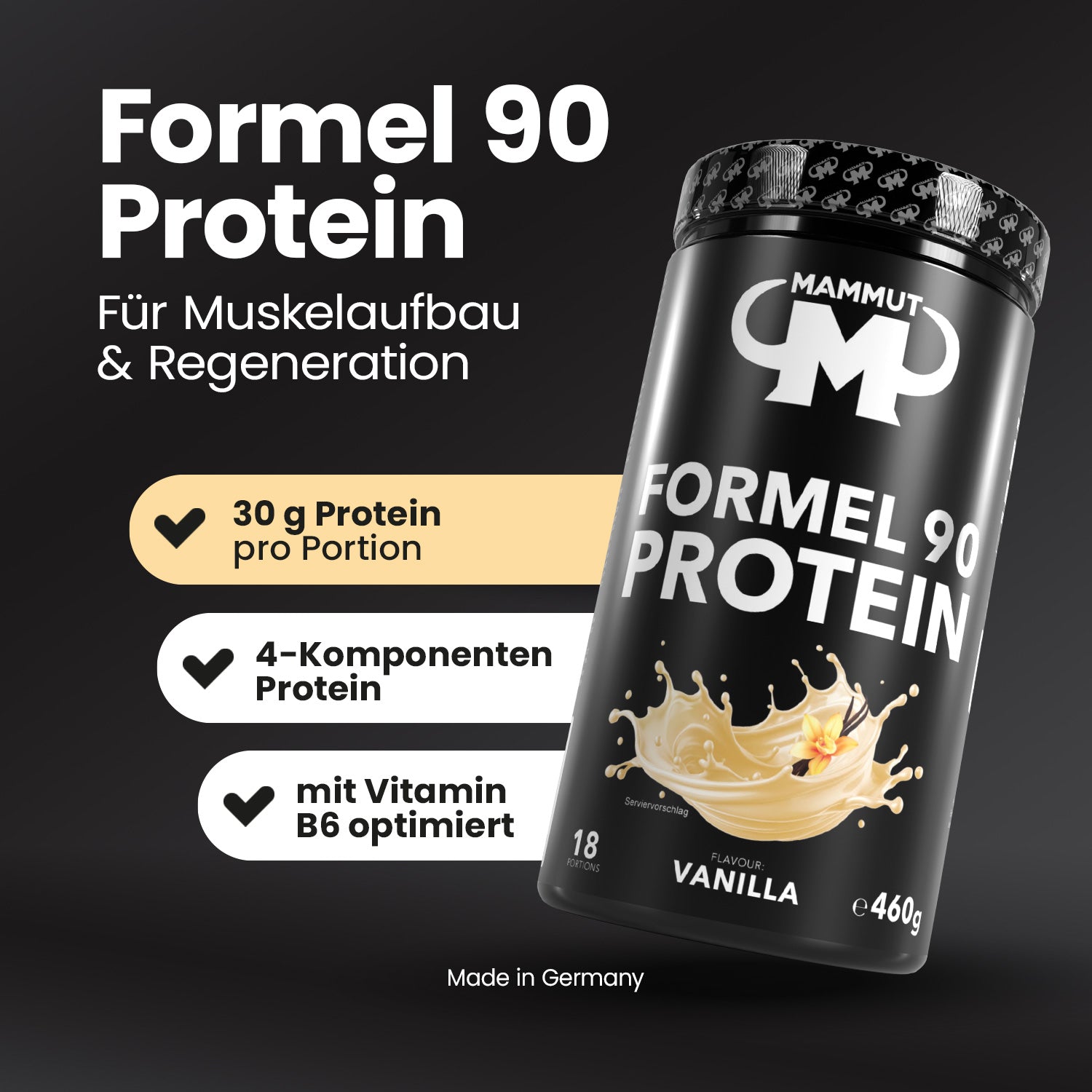 Formel 90 Protein - Vanilla - 460 g Dose#geschmack_vanille