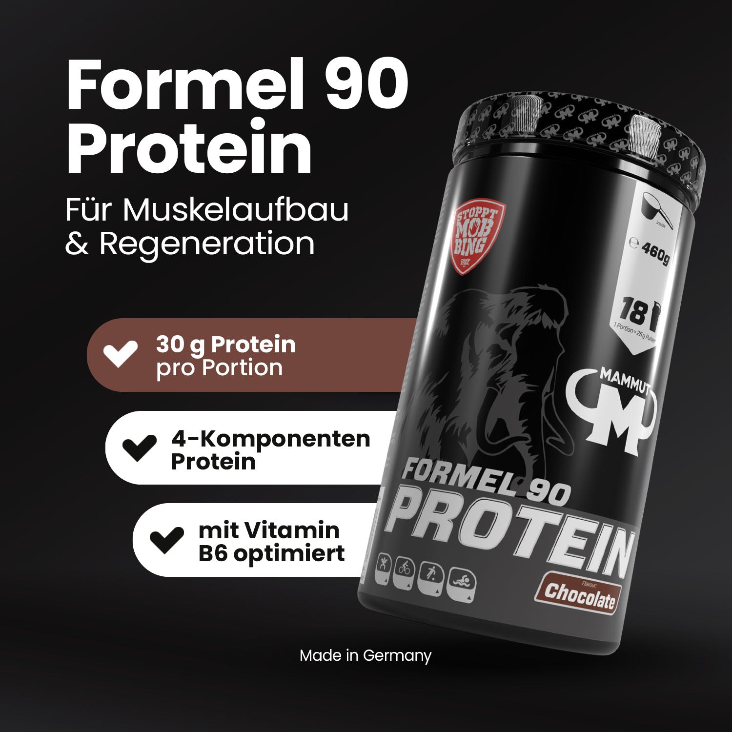Formel 90 Protein - Chocolate - 460 g Dose#geschmack_schoko
