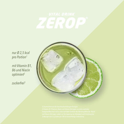 Vital Drink Zerop - Grüntee Limette - 1000 ml Flasche#geschmack_gr-ntee-limette