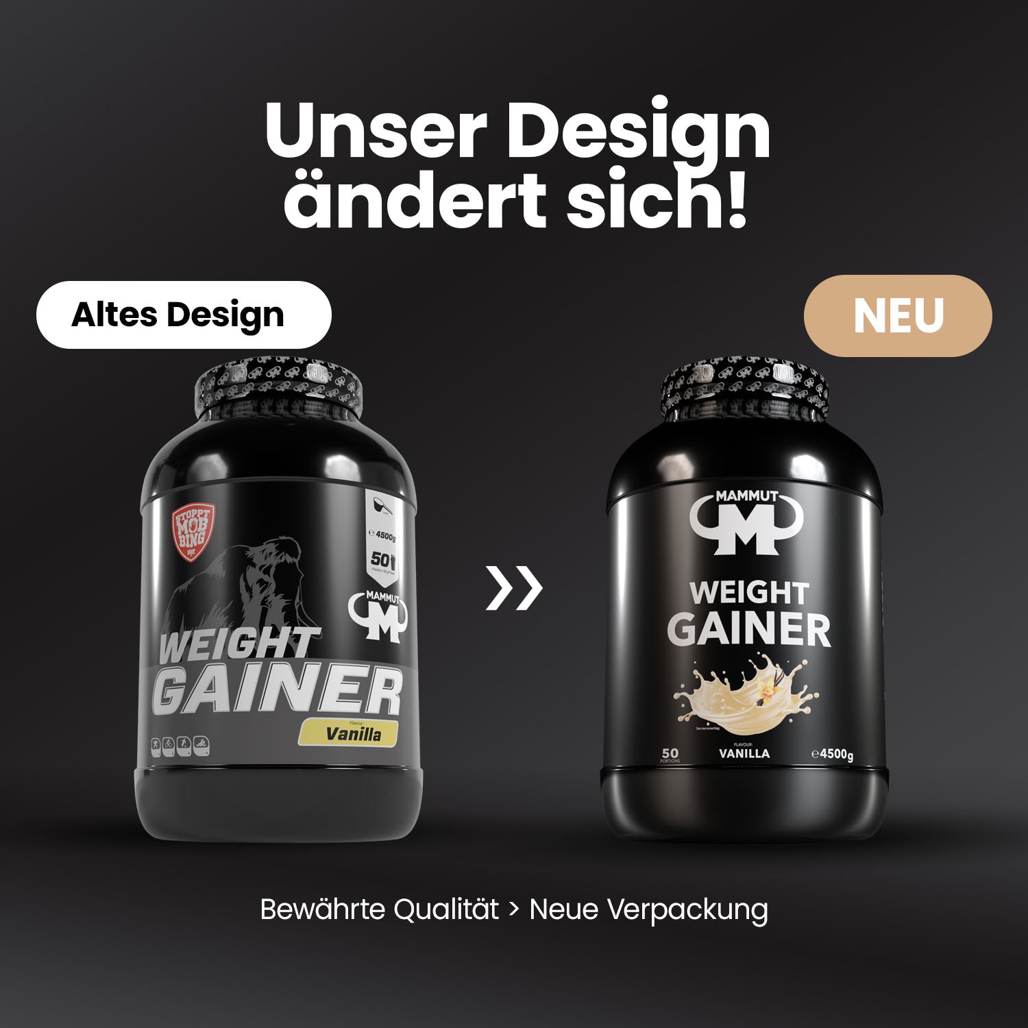 Weight Gainer Crash 5000 - Vanilla - 4500 g Dose#geschmack_vanille