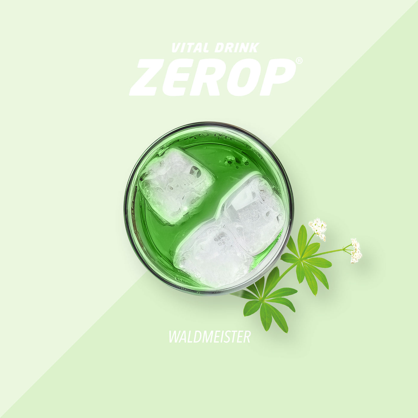 Vital Drink Zerop - Waldmeister - 1000 ml Flasche#geschmack_waldmeister