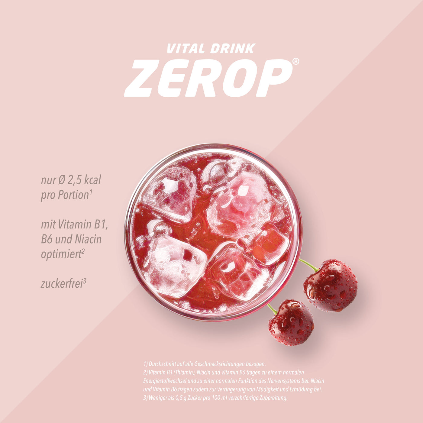 Vital Drink Zerop - Kirsche - 1 L + Dosierpumpe#geschmack_kirsche