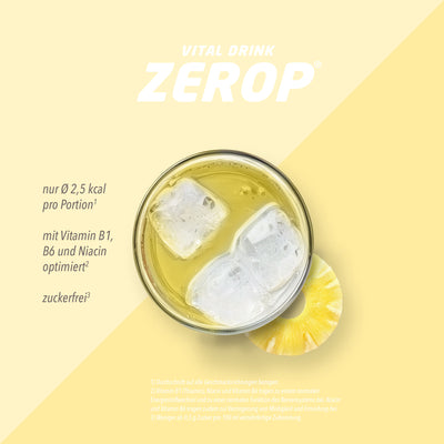 Vital Drink Zerop - Ananas - 1000 ml Flasche#geschmack_ananas