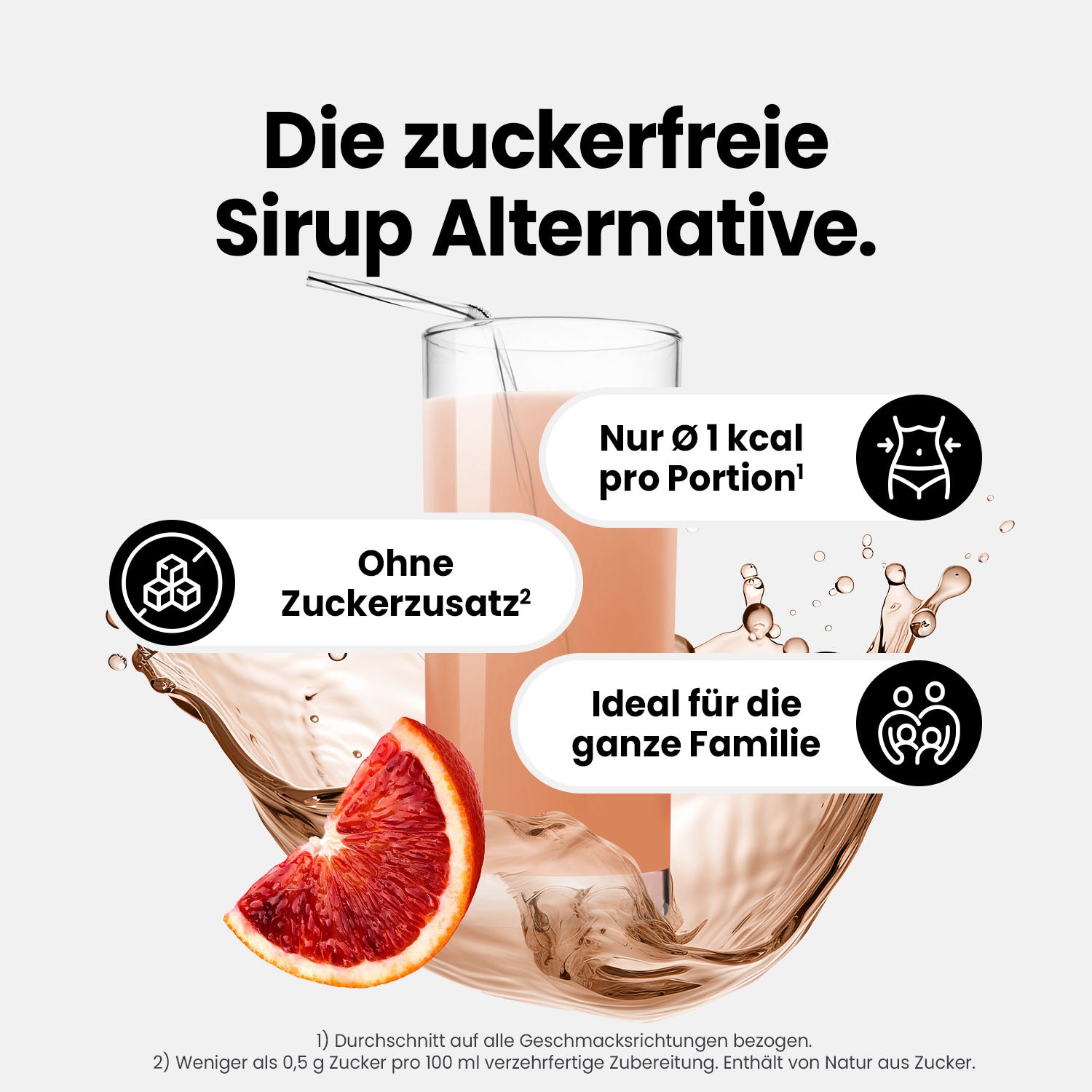 Vital Drink Zerop - Blutorange - 1000 ml Flasche#geschmack_blutorange