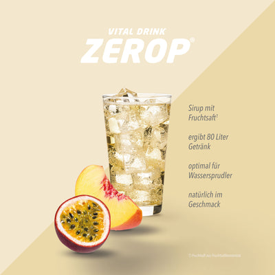 Vital Drink Zerop - Pfirsich Maracuja - 1000 ml Flasche#geschmack_pfirsich-maracuja