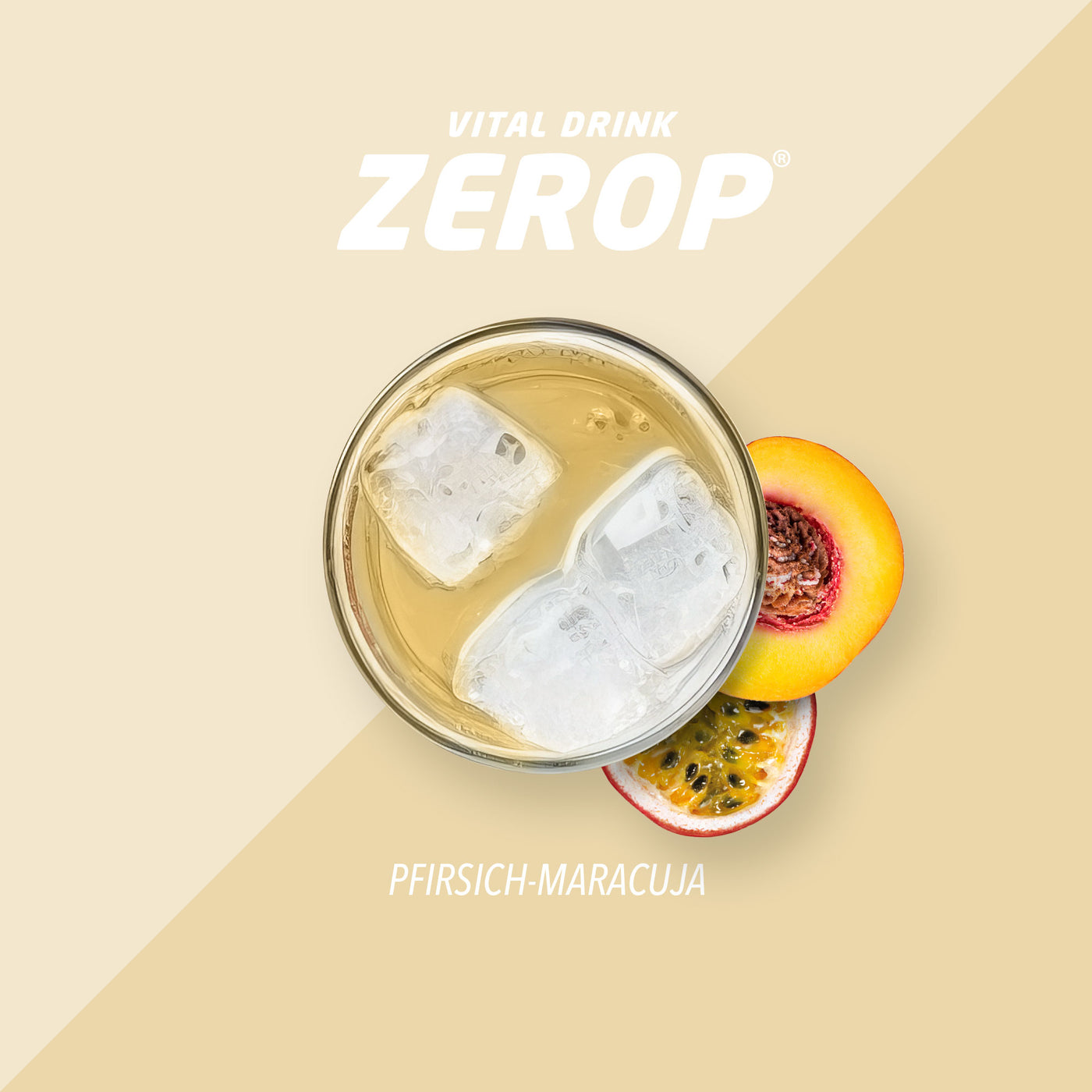 Vital Drink Zerop - Pfirsich Maracuja - 1000 ml Flasche#geschmack_pfirsich-maracuja