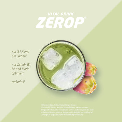 Vital Drink Zerop - Kaktusfeige - 1000 ml Flasche#geschmack_kaktusfeige