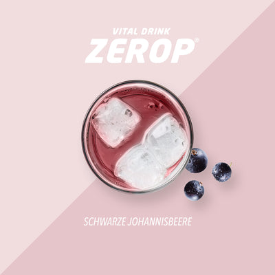 Vital Drink Zerop - Schwarze Johannisbeere - 1000 ml Flasche#geschmack_schwarze-johannisbeere