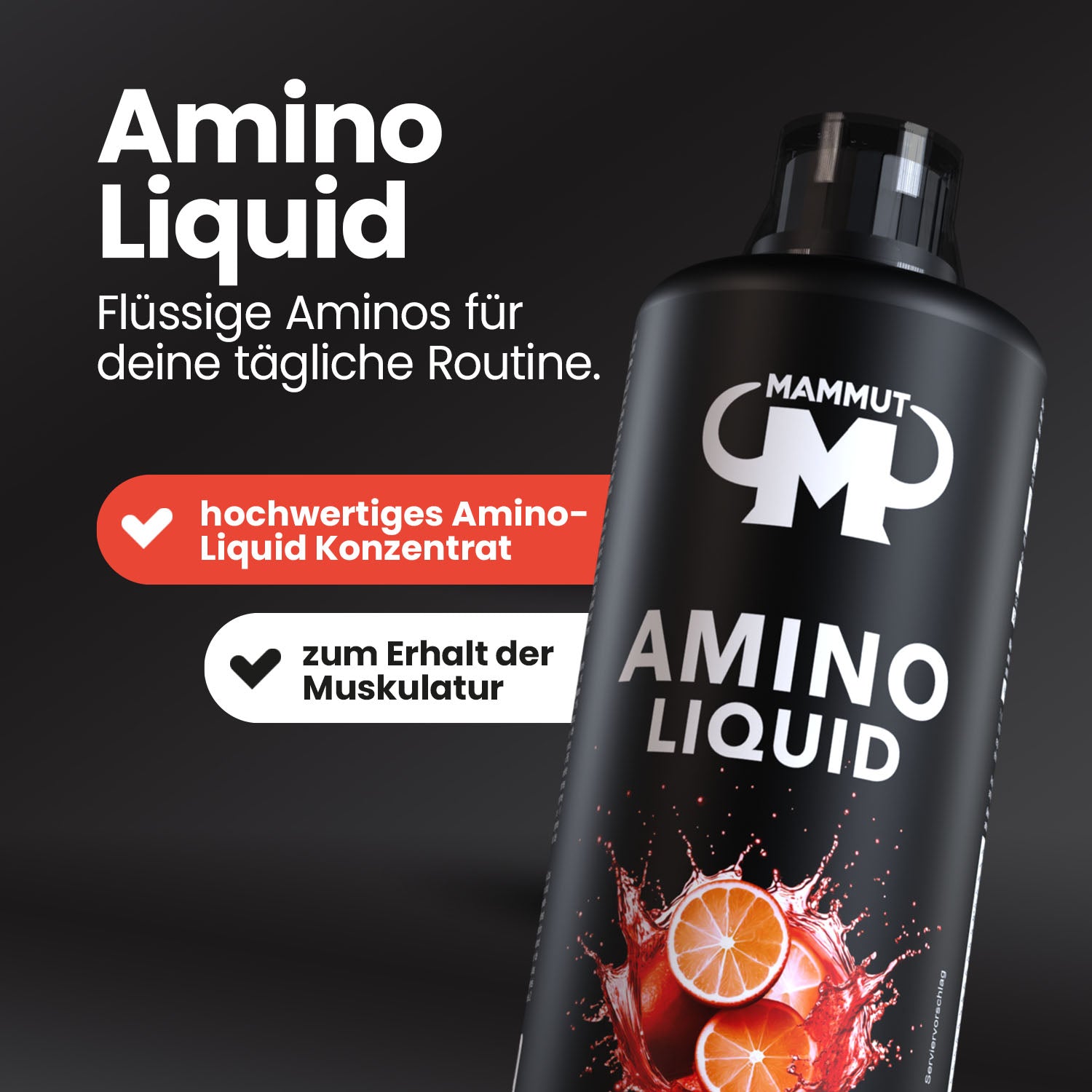 Amino Liquid - Blutorange - 1000 ml Flasche#_