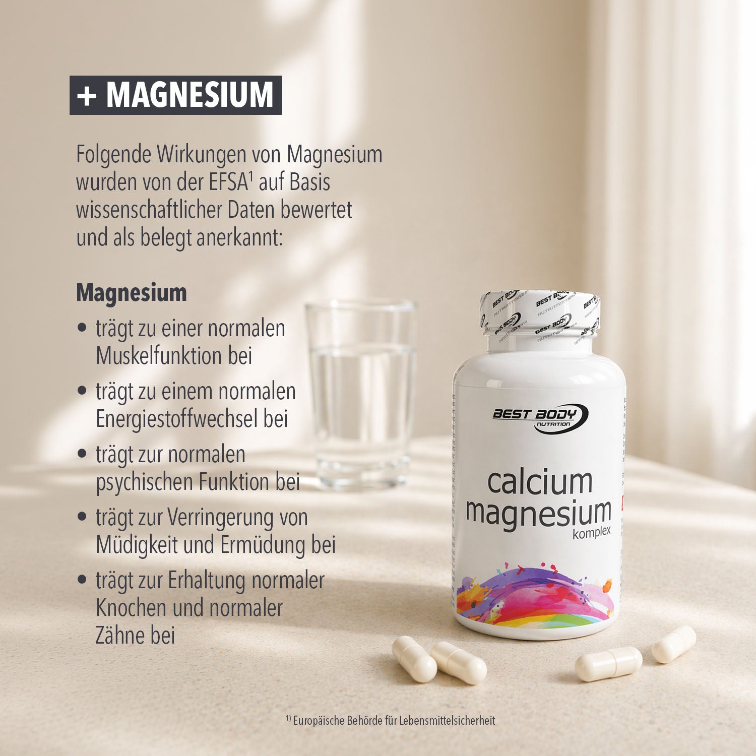 Calcium Magnesium Komplex Kapseln - 100 Stück/Dose#_