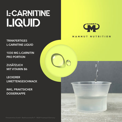 L-Carnitine Liquid - Limette - 1000 ml Flasche#_