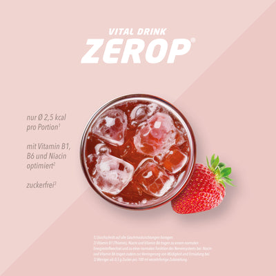 Vital Drink Zerop - Erdbeere - 1 L + Dosierpumpe#geschmack_erdbeere