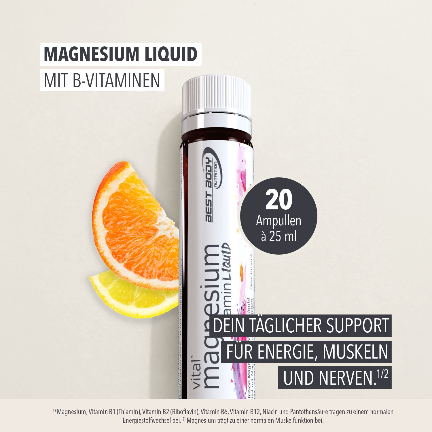Magnesium Vitamin Ampullen - Tropical - 20 Ampullen à 25 ml#_