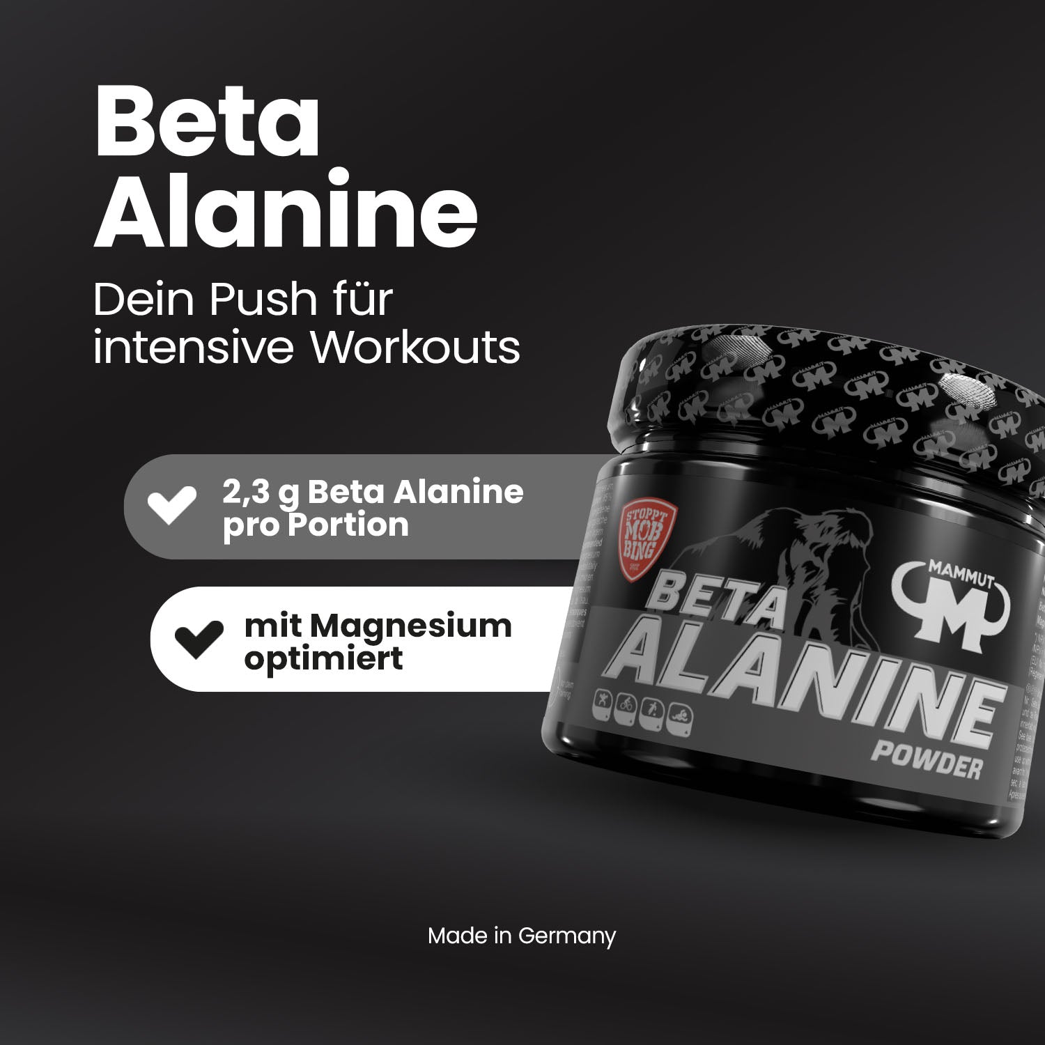 Beta Alanine Powder - 300 g Dose#_