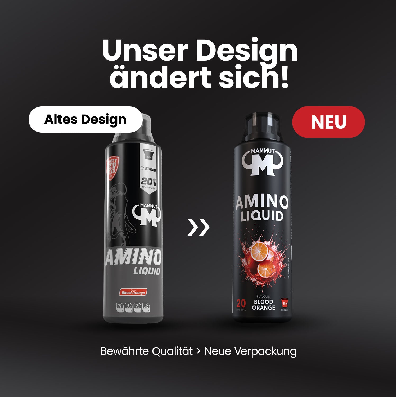 Amino Liquid - Blutorange - 500 ml Flasche#_