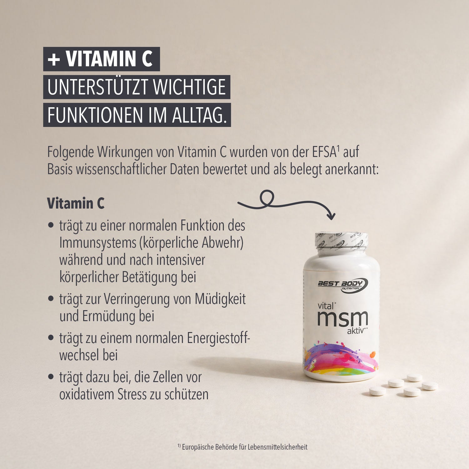 Vital MSM Aktiv Tabs - 175 Stück/Dose#_
