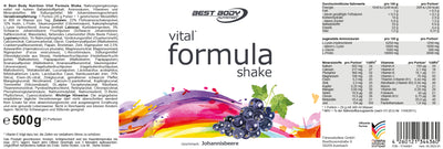 Vital FormulaShake - Johannisbeere - 500 g Dose